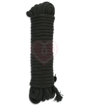 Хлопковая верёвка для связывания 10 м чёрная