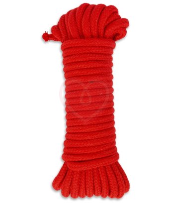 Хлопковая верёвка для связывания 10 м красная