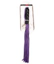 Плеть из замши с рельефной ручкой фиолетовая