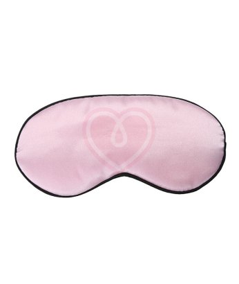 Мягкая шёлковая маска для глаз нежно-розовая