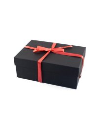 Подарочная коробка 21х14 см чёрная