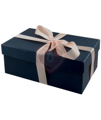 Подарочная коробка 21х14 см синяя