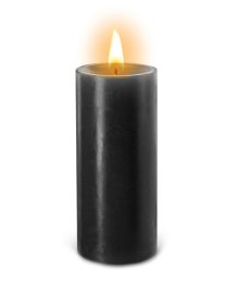 Низкотемпературная свеча для ваксплея Fetish Tentation чёрная