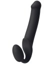 Безремневой гибкий страпон Bendable Strap-on-me XL 25,5 см чёрный