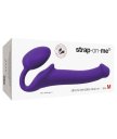 Безремневой гибкий страпон Bendable Strap-on-me M 24,5 см фиолетовый