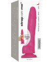 Фаллоимитатор с подвижной кожей Strap-On-Me Sliding Skin L 14 см розовый