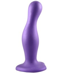 Изогнутый фаллоимитатор Strap-On-Me Dildo Plug Curvy размер S 12,5 см фиолетовый