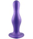 Изогнутый фаллоимитатор Strap-On-Me Dildo Plug Curvy размер M 14 см фиолетовый