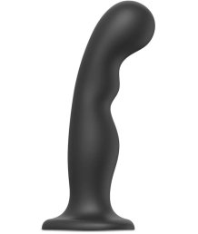 Фаллоимитатор с изгибом Strap-On-Me Dildo Plug P&G размер L 16,5 см черный