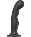 Фаллоимитатор с изгибом Strap-On-Me Dildo Plug P&G размер XL 17,5 см черный