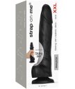 Фаллоимитатор с подвижной кожей Strap-On-Me Sliding Skin XXL 16 см чёрный