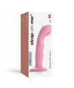 Вибратор с пульсирующей головкой Strap-On-Me Tapping Dildo Wave M розовый