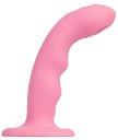 Вибратор с пульсирующей головкой Strap-On-Me Tapping Dildo Wave M розовый