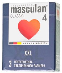 Презервативы увеличенного размера Masculan Classic XXL 3 шт