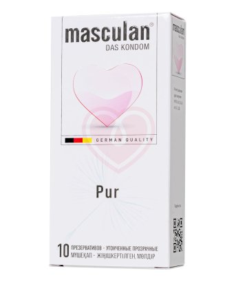 Тонкие презервативы Masculan Pur 10 шт