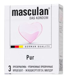 Тонкие презервативы Masculan Pur 3 шт