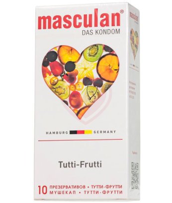 Презервативы Masculan Ultra Tutti-Frutti с ароматом Тутти-Фрутти 10 шт