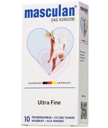 Ультра тонкие презервативы Masculan Ultra & Fine с обильной смазкой 10 шт
