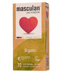 Тонкие презервативы Masculan Organic в экологичной упаковке 10 шт
