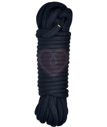 Хлопковая верёвка Shibari Bondage для связывания Шибари 10м чёрная