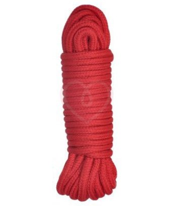 Хлопковая верёвка Shibari Bondage для связывания Шибари 10м красная