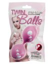 Простые вагинальные шарики Twin Balls розовые
