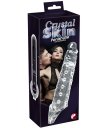 Насадка на пенис с кольцом для мошонки Crystal Skin прозрачная