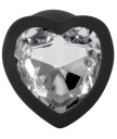 Анальная пробка You2Toys с прозрачным кристаллом-сердечко