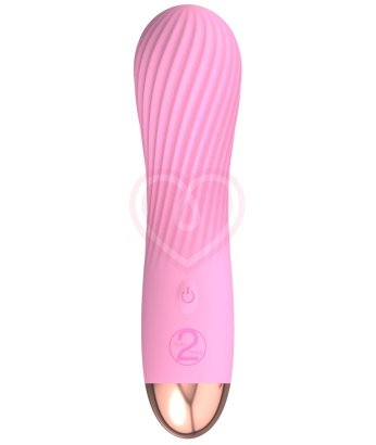 Мини-вибратор с нежным рельефом Cuties розовый