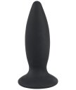 Анальная вибропробка Black Velvets Recharge Plug размер S чёрная