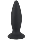 Анальная вибропробка Black Velvets Recharge Plug размер M чёрная
