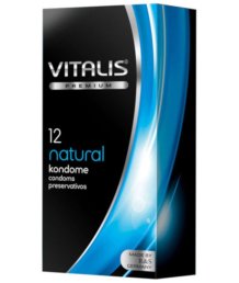 Классические презервативы Vitalis Premium Natural 12 шт