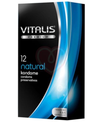 Классические презервативы Vitalis Premium Natural 12 шт