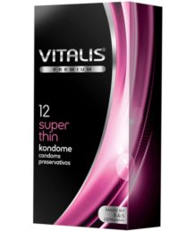 Ультратонкие презервативы Vitalis Premium Super Thin 12 шт