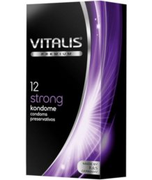 Сверхпрочные презервативы Vitalis Premium Strong 12 шт