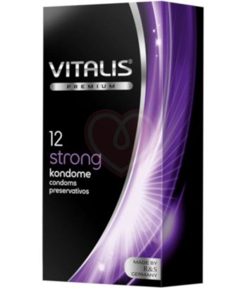 Сверхпрочные презервативы Vitalis Premium Strong 12 шт