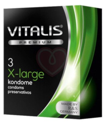 Презервативы увеличенного размера Vitalis Premium X-Large 3 шт
