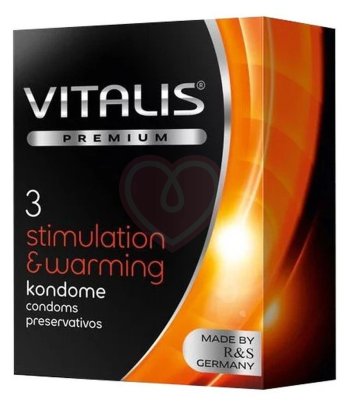 Презервативы Vitalis Premium Stimulation & Warming согревающие 3 шт