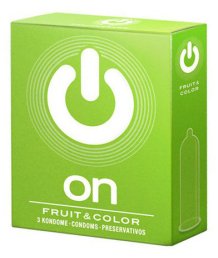 Цветные презервативы On Fruit Color 3 шт