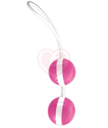 Вагинальные шарики со смещённым центром тяжести Joyballs розовые