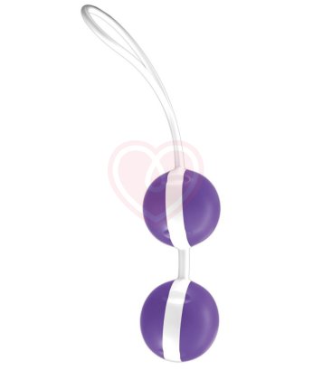 Вагинальные шарики со смещённым центром тяжести Joyballs фиолетовые