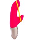 Вибратор с лентой для половых губ Fun Factory Amorino ярко-розовый