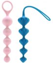 Набор из 2 анальных цепочек Satisfyer Beads голубая и розовая