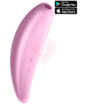 Вакуумный стимулятор с управлением от приложения Satisfyer Curvy 3+ розовый