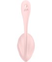 Виброяйцо Satisfyer Ribbed Petal с дистанционным управлением розовое