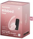 Виброяйцо Satisfyer Ribbed Petal с дистанционным управлением розовое