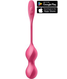 Вагинальные шарики с вибрацией Satisfyer Love Birds 1 красные