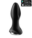 Вибропробка с ротацией и приложением Satisfyer Rotator Plug 2+ чёрная