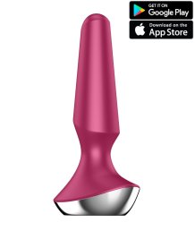 Анальная вибропробка Satisfyer Plug Ilicious 2 с приложением розовая
