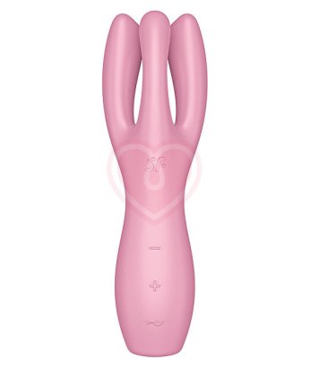 Вибростимулятор Satisfyer Threesome 3 с тремя кончиками розовый